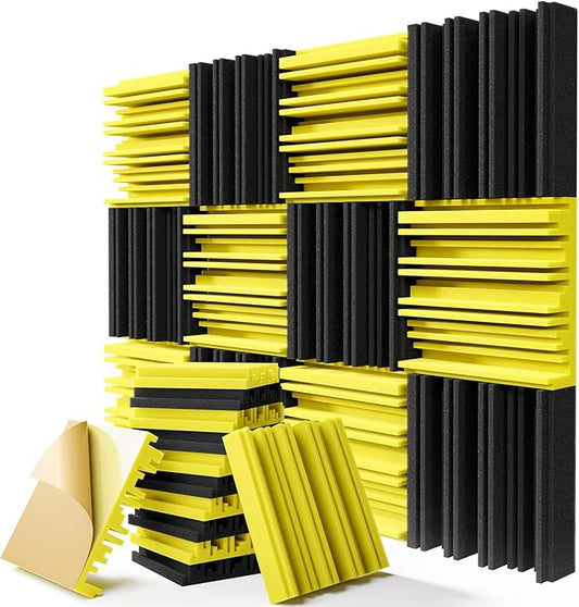 Upgrade 12-Pack Self-adhesive Sound Proof Foam Panels, Decorative Soundproof by ZELMINE