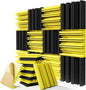 Upgrade 12-Pack Self-adhesive Sound Proof Foam Panels, Decorative Soundproof by ZELMINE
