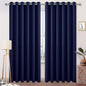 DWCN Extra Wide Curtains 70 Inch, Solid Grommet Living Room Window Treatments by DWCN