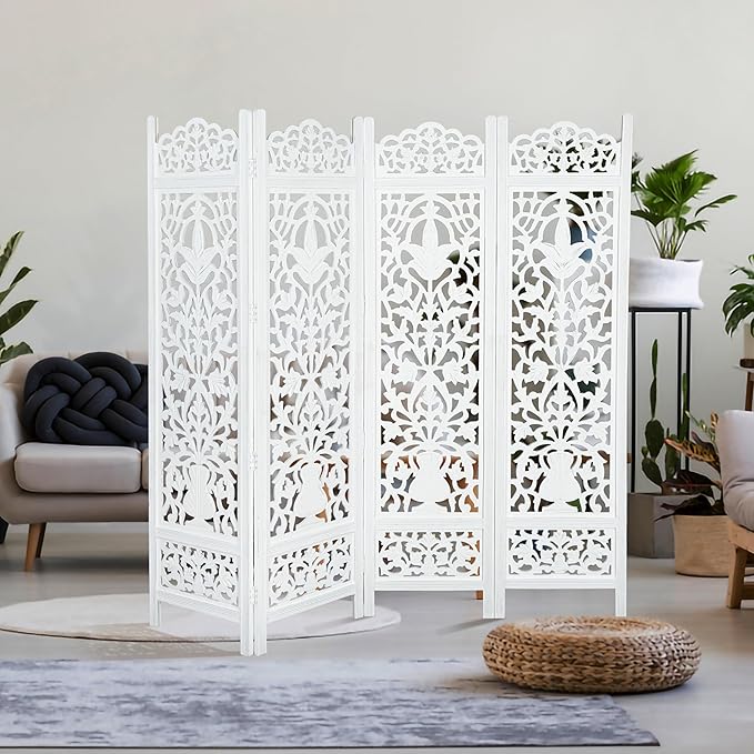 Lightnpro 4-Panel Wooden Room Divider 72"×72" - Image 8