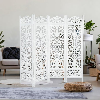 Lightnpro 4-Panel Wooden Room Divider 72"×72" - Image 8