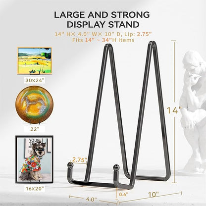 IPAME 14 Inch Heavy Duty Plate Stand – Metal Display Easel - Image 3