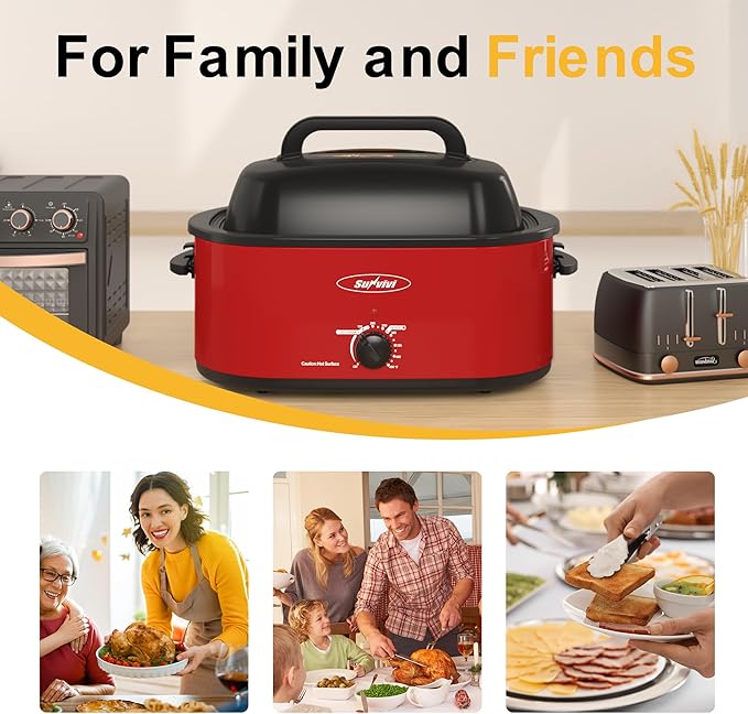 Sunvivi Roaster Oven, Electric Roaster Oven - Image 7