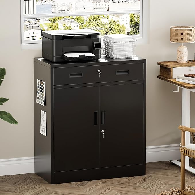 Metal Storage Cabinet 36" H, Garage Storage Cabinet - Image 2