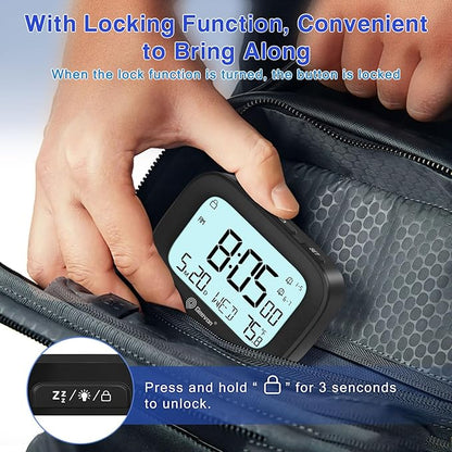 Geevon Small Travel Alarm Clock, Digital Alarm Clocks - Image 4
