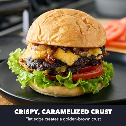 GreenPan x Bobby Flay Smash Burger Press, 6.5" Cast Iron Round Grill Press - Image 3