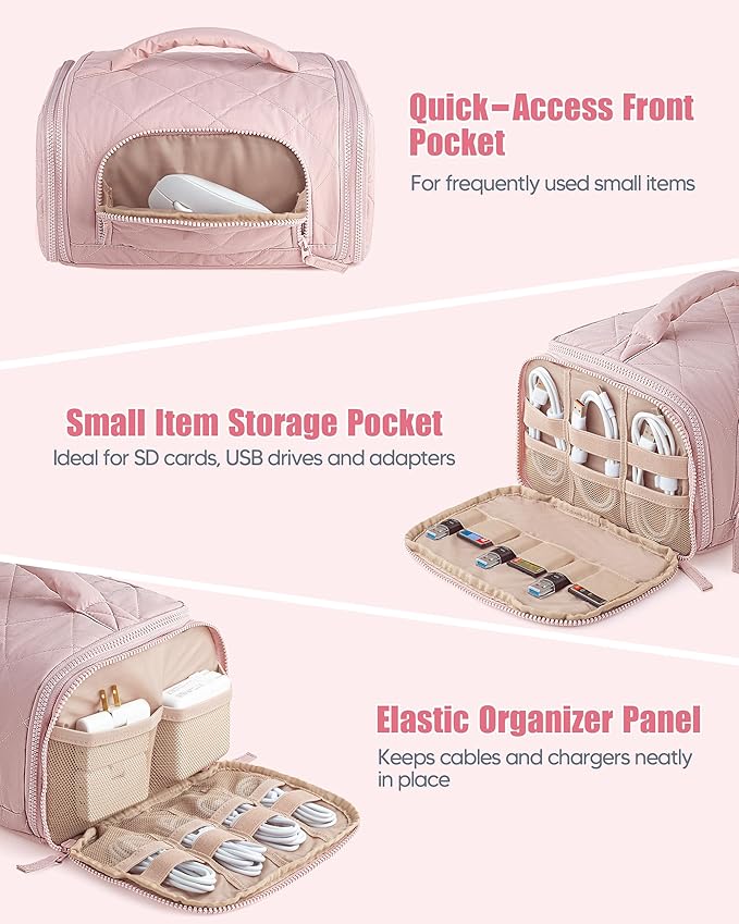 Cable Organizer Bag, Travel Cord & Charger Organizer Pouch - Image 4