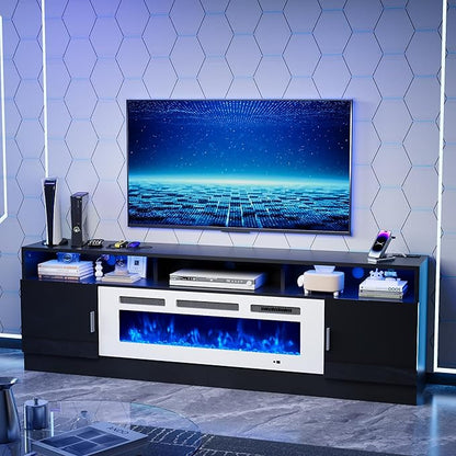 oneinmil 78" Fireplace TV Stand by oneinmil