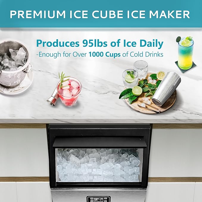 EUHOMY Commercial Ice Maker Machine - Image 2