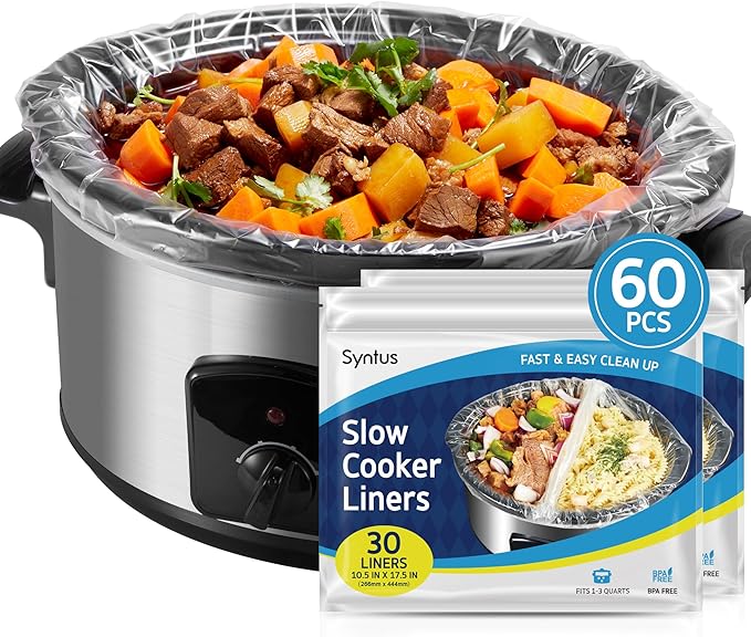 Syntus Crock Pot Liners, Disposable Cooking Bags Suitable by Syntus