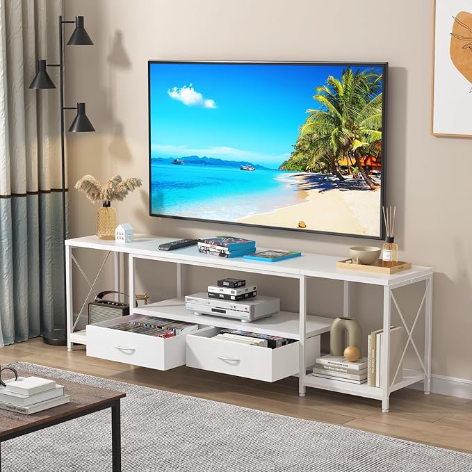 GYIIYUO TV Stand with Fabric Drawers - Image 5