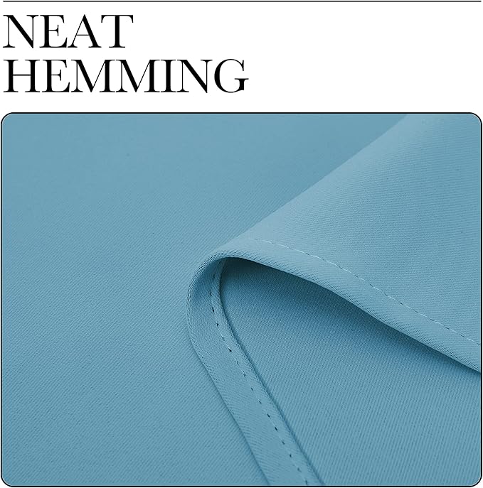 NICETOWN Blackout Curtains for Living Curtains, Teal Blue, 1 Pair, 34-inch W x - Image 6