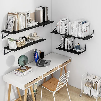 Heimlove Black Deep Floating Shelves - Image 2