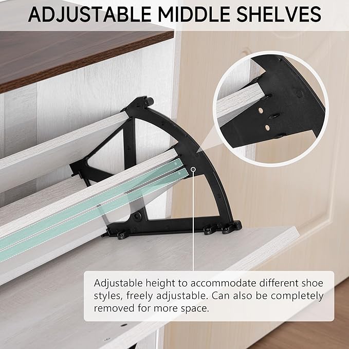 Narrow Shoes Storage Cabinet, Entryway Storage - Image 5