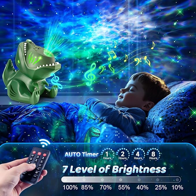 Dinosaur Galaxy Projector for Bedroom, 144 Lighting Modes Star Projector for - Image 6