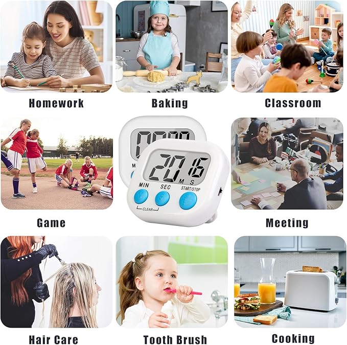 ZILLEEN Classroom Timer for Kids Teachers 4 Pack Digital Timers - Image 6