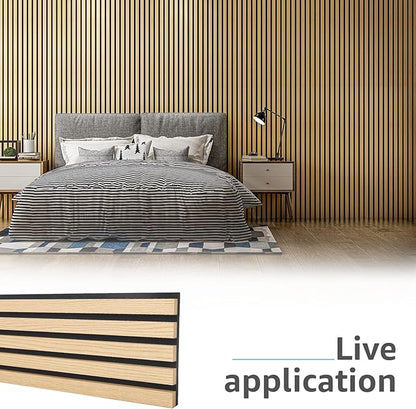 Art3d 4-Piece Wood Slat Acoustic Panels - Image 6