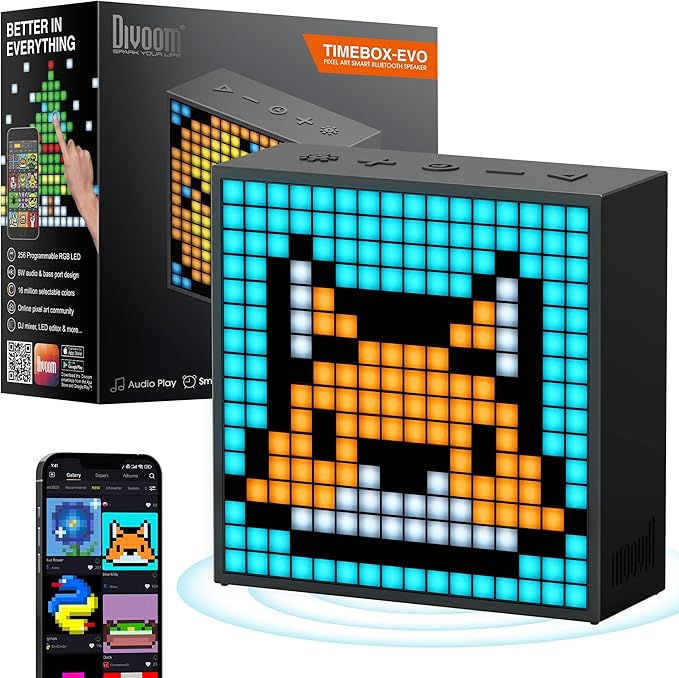 Divoom TimeBox Evo -- Pixel Art Bluetooth Speaker by Divoom