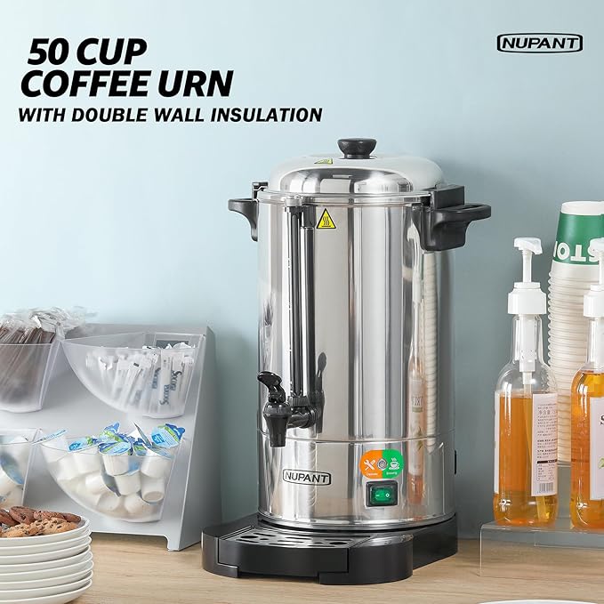 Commercial Coffee Urn 50 Cup/8L Coffee Dispenser - Image 7