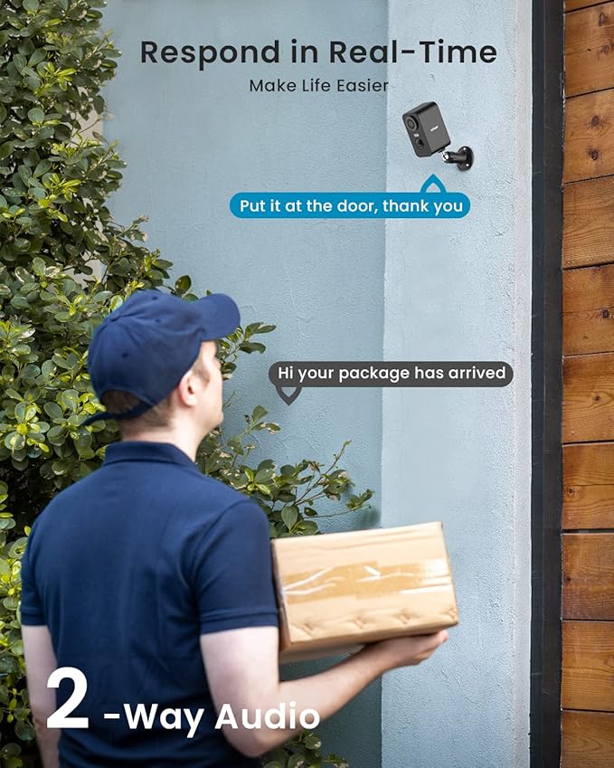 ieGeek Security Cameras Wireless Outdoor, 2K 3MP Battery Powered WiFi Security - Image 4