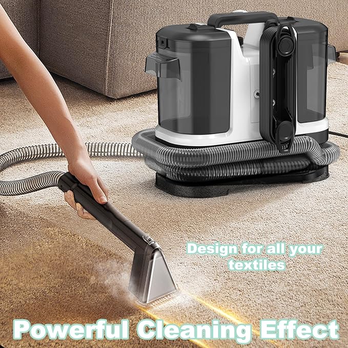 Portable Carpet & Upholstery Cleaner, Deep Cleaning - Image 3