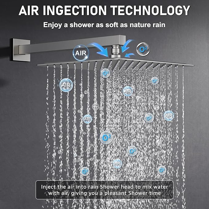Iriber 12-Inch Rainfall Shower System - Image 5