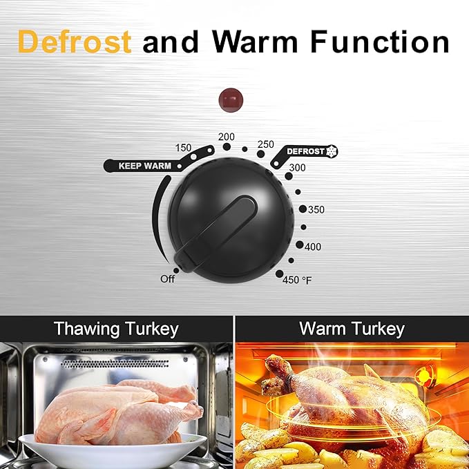 Sunvivi 26lb 22-Quart Roaster Oven, Electric Roaster Oven - Image 6