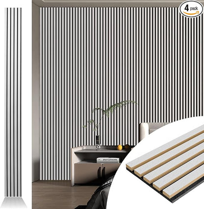 Art3d 4pcs-107 x 8in Slat Acoustic Panel by Art3d