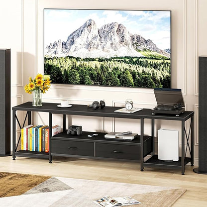 GYIIYUO TV Stand with Fabric Drawers - Image 6