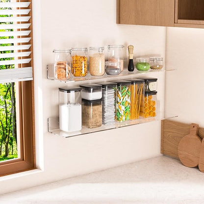 30 Inches Clear Long Floating Shelves - Image 2
