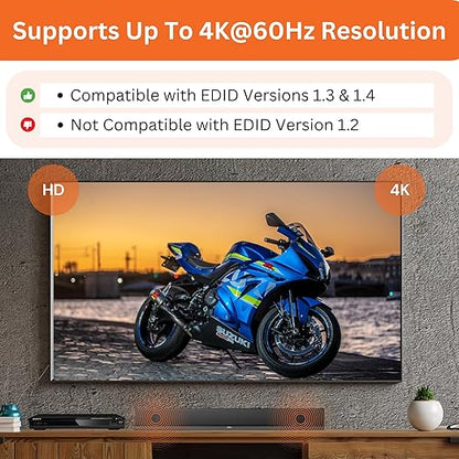 4K 60Hz HDMI Audio Extractor Converter SPDIF + 3.5MM Output Supports HDMI 2.0 - Image 3