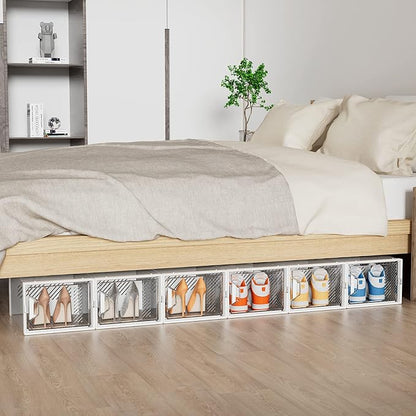 Shoe Organizer, 12 Pack Shoe Storage Shoe Organizer - Image 7