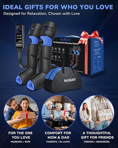Musugy Leg Massager with Heat and Compression : Sequential Compression Boots - Image 8