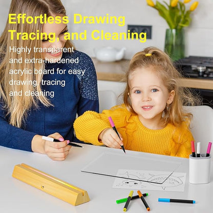 LED Note Board with Colors, Rechargeable 17-Inch Doodle Glow 9-Mode Light Up - Image 8