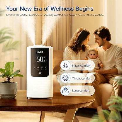 LEVOIT Humidifiers for Bedroom Home, Smart Warm and Cool Mist Air Humidifier - Image 2