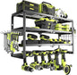 4 Layer Power Tool Organizer Wall Mount, Battery Tools Holder by MOOMSINE