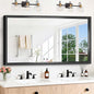 Black Rectangle Mirror, 55 x 30 Inch Bathroom Mirrors by WelcometoCIVENO
