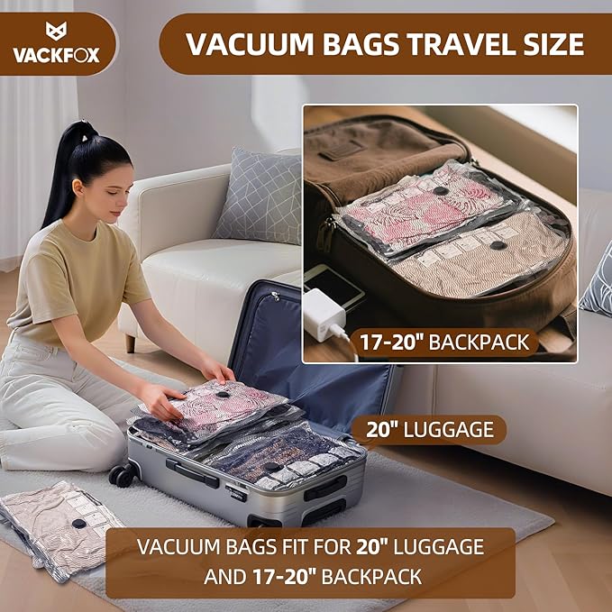 VACKFOX Travel Vacuum Storage Bags - Image 8