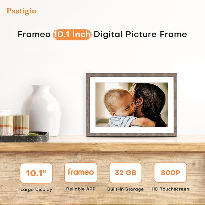 Frameo 10.1 Inch Digital Picture Frame, Digital Photo Frame WiFi, 32GB Memory - Image 2