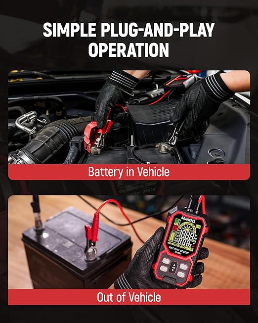 KAIWEETS Car Battery Tester, 12V/24V Automotive Battery Diagnostic Tool - Image 7