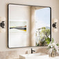 TokeShimi 42x36 Black Bathroom Mirror by RefinedBathroomAccessories