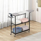 GILLAS Ironing Board with 2 Tier Storage Basket, Movable Ironing Board Full Size by GILLAS