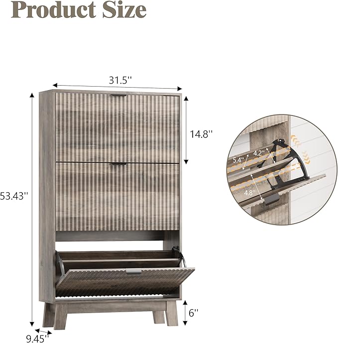 Shoe Cabinet Storage for Entryway - Image 2
