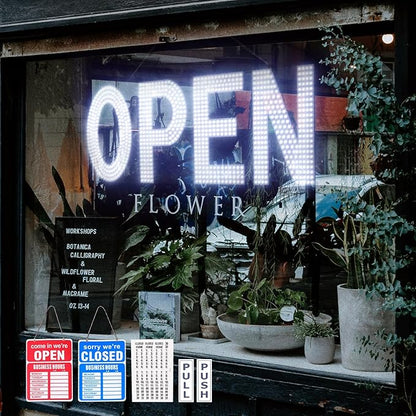 LED Open Signs for Business by Thirdpolite