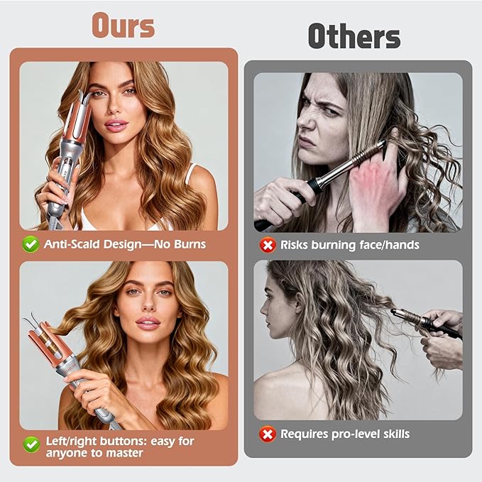KIMUSE Automatic Rotating Curling Iron, 1.25 Inch - Image 6