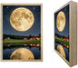URVIP LED Glowing Photo Frame, 3D Starry-Sky Blue Moon Wall Art, 9x12 Inches by URVIP