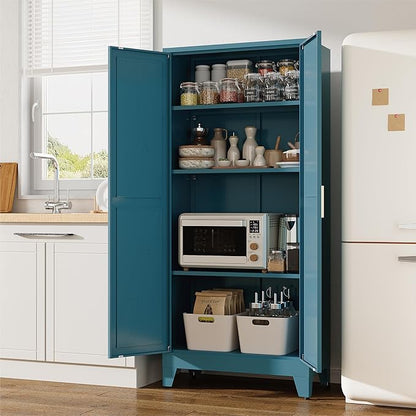 61" Tall Pantry Cabinet, Kitchen Pantry Storage Cabinets - Image 5