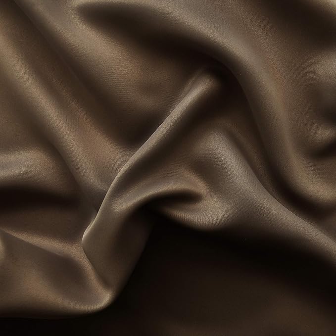 DWCN Brown Curtains 45 Inches Long, Thermal Blackout Drapes - Image 4