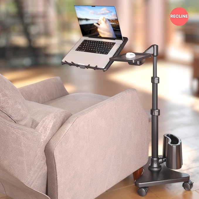 LEVO G2 Deluxe Adjustable Laptop Stand – Rolling Computer Desk & Ergonomic Table - Image 7