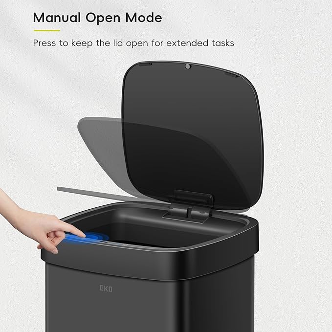 EKO EcoSmart 80L / 21.1 Gallon Motion Sensor Trash Can – Tall, Large Touchless - Image 7